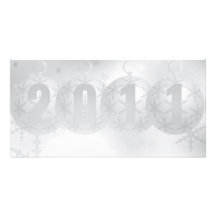 Nytt år 2011 hälsningskort med foto
