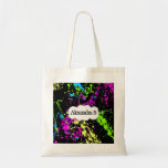 Nytt Retro neon målar splatteren på svart Kasse