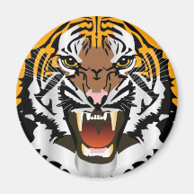 NYTT TIGERHUVUD KYLSKÅPMAGNETER