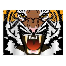 NYTT TIGERHUVUD VYKORT