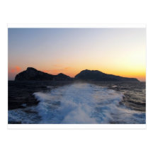 Ö Capri på solnedgången Vykort