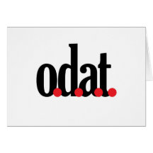 o.d.a.t hälsningskort