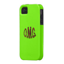 O.M.G. Fluoro Limefrukt-Grönt iphone case