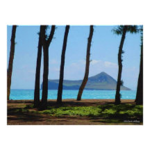 Oahu salighet anpassningsbara inbjudningskort