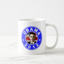 Obama 2012 - Blått Mugg