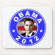 Obama 2012 - Blått Mus Mattor