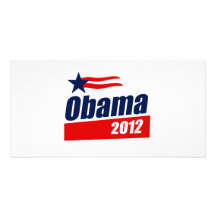 Obama 2012 hälsningskort med foto