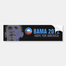 Obama 2012 - Hopp för Amerika Bildekal