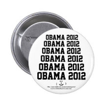 Obama 2012 med en gullig rolig smiley face knapp med nål