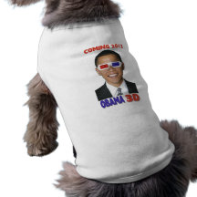 Obama 3D T-shirt För Hundar