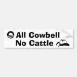 Obama - all Cowbell, inget nötkreatur Bildekal