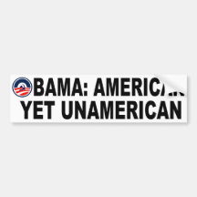 Obama amerikan Yet UnAmerican Bildekaler