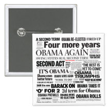 Obama Beträffande-Valde rubrikCollage knäppas Knapp