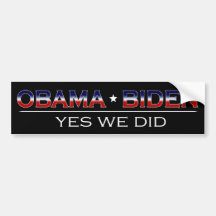 Obama * Biden - bildekal