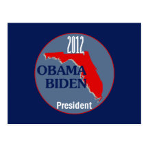 Obama Biden FLORIDA Vykort