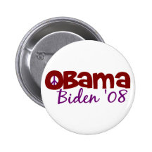 Obama Biden fred 2008 Knappar
