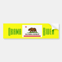 Obama Biden KALIFORNIEN bildekal