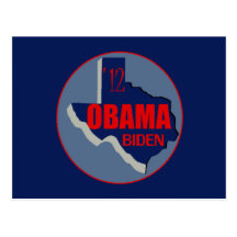 Obama Biden TEXAS Vykort