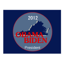 Obama Biden VIRGINIA Vykort