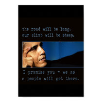 Obama citationsteckenaffisch affischer
