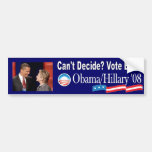 Obama/Clinton '08 Bildekal