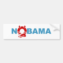 obama djävulen bildekal