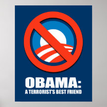 OBAMA - EN TERRORIST BÄSTA VÄN POSTERS
