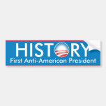Obama gör historia bildekal