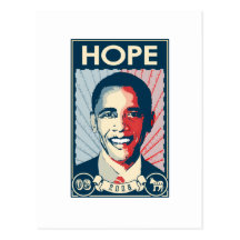 Obama hopp vykort