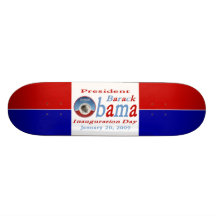 Obama invigningdag skate board