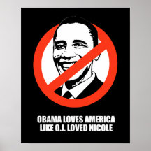 OBAMA KÄRLEKAMERIKA LIKA O.J. ÄLSKA NICOLE POSTERS
