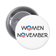 OBAMA KVINNOR NOVEMBER PINBACK KNÄPPAS KNAPPAR