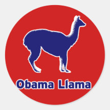 Obama Llamaklistermärke