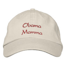 Obama Mamma broderad lock/hatt