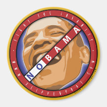 Obama "Nobama" magnet Kylskåps Magneter