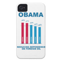 Obama olje- självständighetgraf iPhone 4 skal