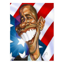 Obama Omage färgvykort