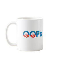 Obama oops kaffe koppar
