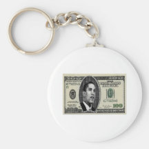Obama på räkning $100 nyckelring
