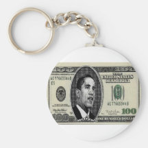 Obama på räkning $100 nyckelring