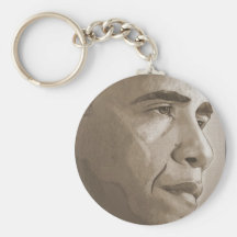 Obama porträtt nyckelring