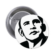 Obama presidents- ansikte knapp med nål