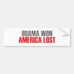 Obama segrade Amerika förlorade Bildekal