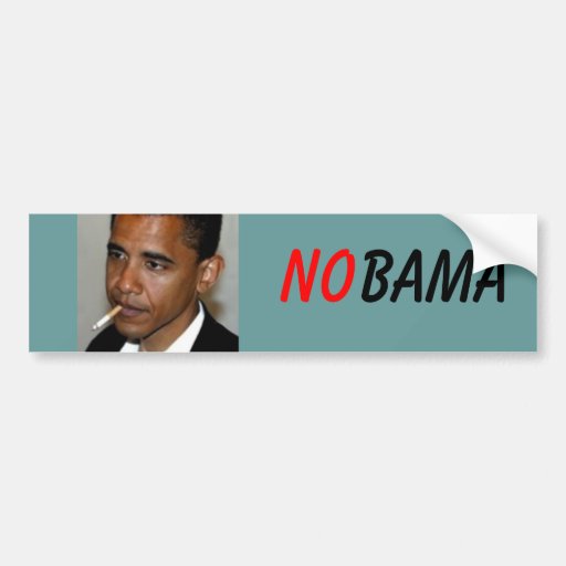 obama_smoking1 INTE, BAMA Bildekal
