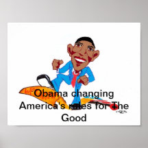 Obama som ändrar Amerika regler för bran Affischer