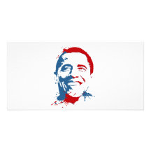 Obama splat anpassade foto kort