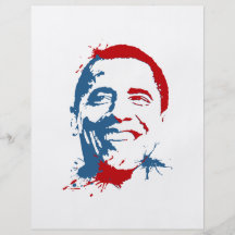 Obama splat flygblad designs