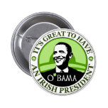 Obama St Patrick dag Knappar