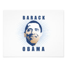 Obama strålblått anpassade tillkännagivande