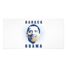 Obama strålblått fotokort